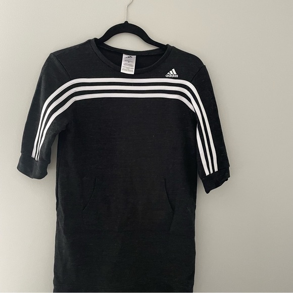 Girls Adidas T-Shirt Dress - Picture 4 of 7